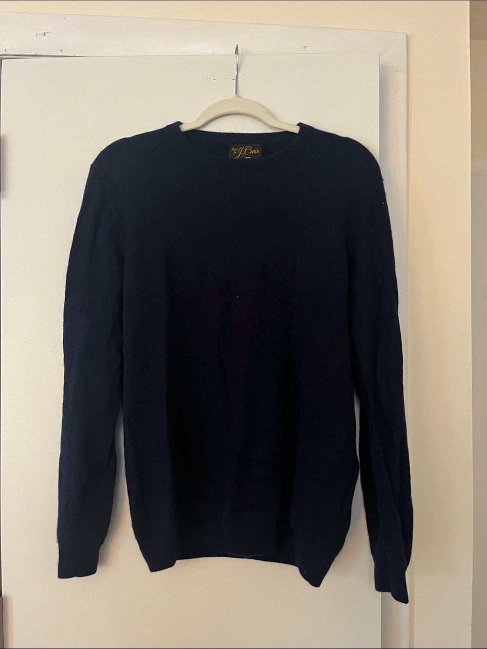 J. Crew Men's Dark Navy Crewneck Sweater